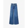Twp Womens Paris Tall Tiny Dancer Wide-leg Denim Jeans In Blue