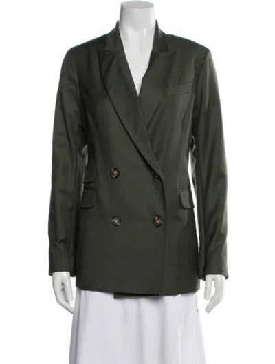 Pre-owned Twp Wool Blazer In Green