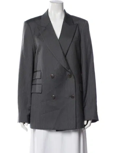 Pre-owned Twp Wool Blazer In Grey