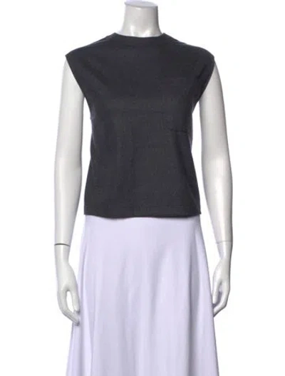 Pre-owned Twp Wool Crew Neck Top In Gray
