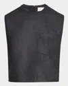 Twp Oversize Muscle Tee In Charcoal In Charcoal