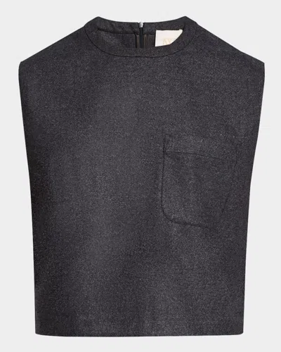 TWP WOOL FLANNEL MUSCLE TEE