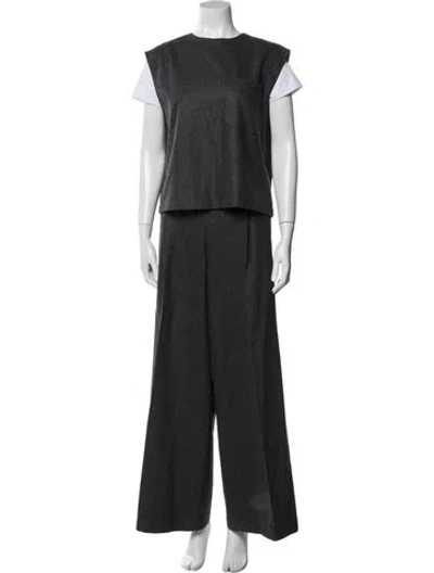 Pre-owned Twp Wool Pant Set In Black