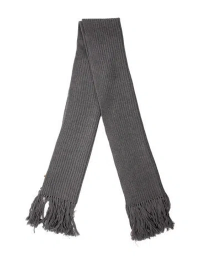 Pre-owned Twp Wool Scarf In Gray