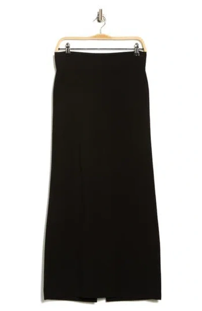 Twp Wool Sweater Skirt In Black