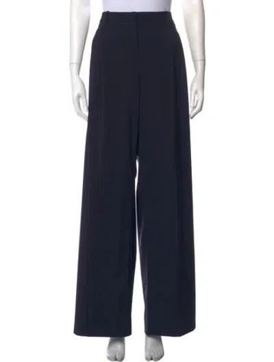 Pre-owned Twp Wool Wide Leg Pants In Blue