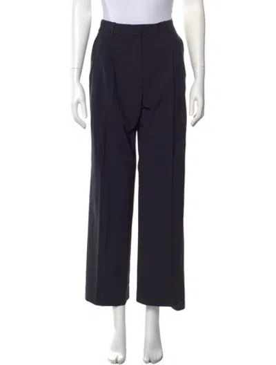 Pre-owned Twp Wool Wide Leg Pants In Blue