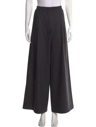 Pre-owned Twp Wool Wide Leg Pants In Gray