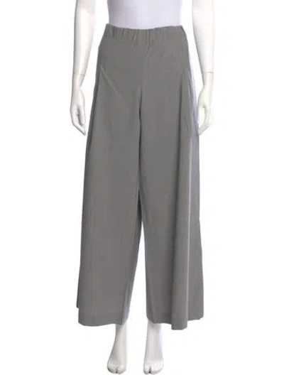 Pre-owned Twp Wool Wide Leg Pants In Gray
