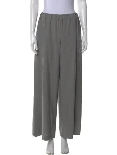 Pre-owned Twp Wool Wide Leg Pants In Gray