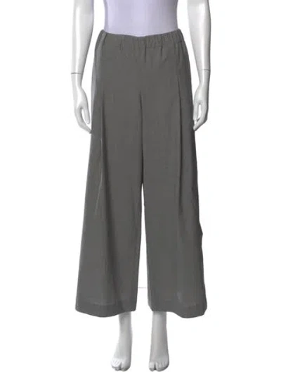 Pre-owned Twp Wool Wide Leg Pants In Gray