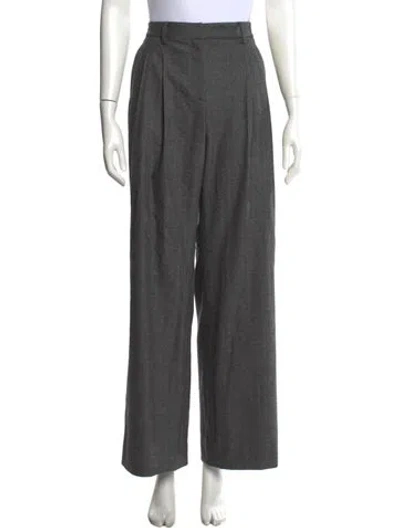 Pre-owned Twp Wool Wide Leg Pants In Gray
