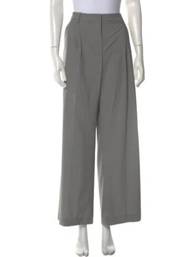 Pre-owned Twp Wool Wide Leg Pants In Gray