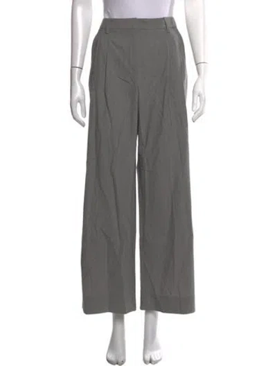 Pre-owned Twp Wool Wide Leg Pants In Grey