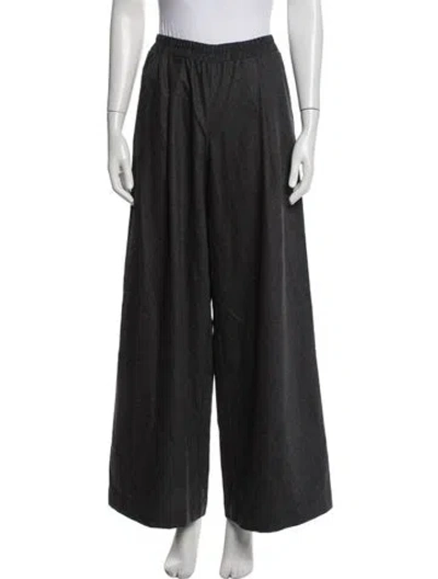 Pre-owned Twp Wool Wide Leg Pants In Grey
