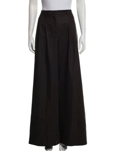 Pre-owned Twp Wool Wide Leg Pants W/ Tags In Brown