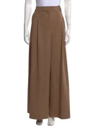 Pre-owned Twp Wool Wide Leg Pants W/ Tags In Brown