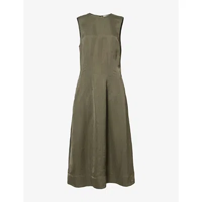 Twp Wp Womens Crew Neck Dress Rosin