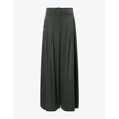 Twp Wp Womens Drew Wide-leg High-rise Silk-charmeuse Trousers Rosen