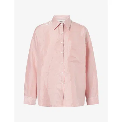 Twp Wp Womens Something Borrowed Cotton-blend Shirt White Red