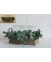Tx Usa Corporation Wood Box With Greenery Centerpiece In Multi