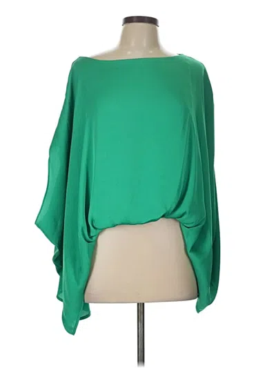 Pre-owned Tyche 3/4 Sleeve Blouse In Green
