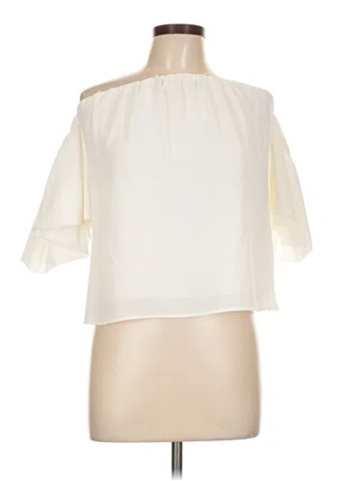 Pre-owned Tyche 3/4 Sleeve Blouse In Ivory