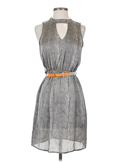 Pre-owned Tyche Casual Dress In Gray