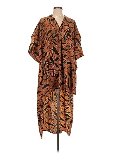 Pre-owned Tyche Kimono In Brown