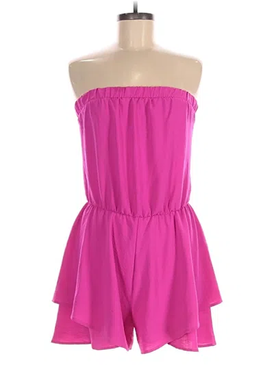 Pre-owned Tyche Romper In Pink