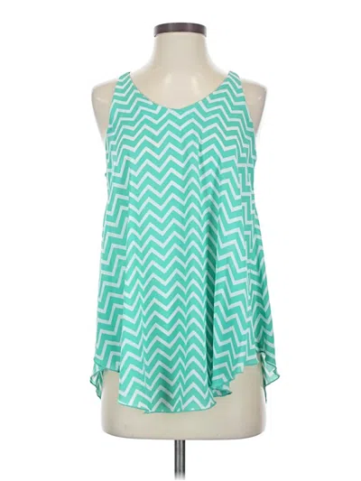 Pre-owned Tyche Sleeveless Blouse In Blue