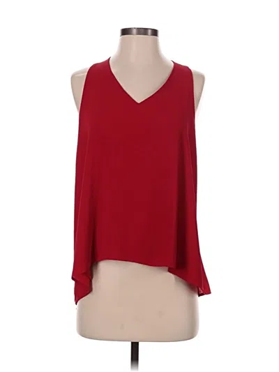 Pre-owned Tyche Sleeveless Blouse In Red