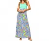 Tyche Tropical Getaway Maxi Dress In Mint In Multi