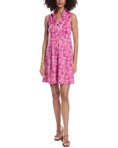 Tyler Boe Tyler Böe Emily Button Ruffle Jacquard Mini Dress In Multi