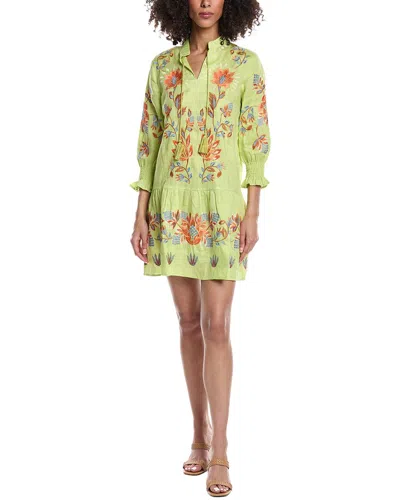 Tyler Boe Niki Linen Tunic Dress In Yellow