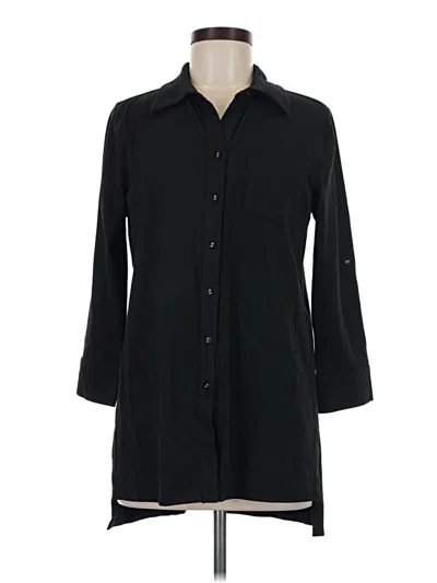 Pre-owned Tyler Boe 3/4 Sleeve Button Down Shirt In Black