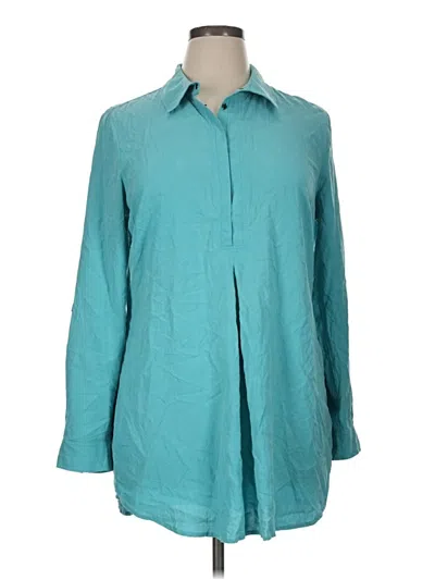 Pre-owned Tyler Boe 3/4 Sleeve Button Down Shirt In Teal