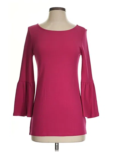 Tyler Boe 3/4 Sleeve Top Burgundy Boatneck Tops