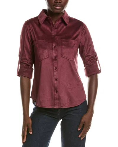 Tyler Boe Addison Fsx Shirt In Burgundy