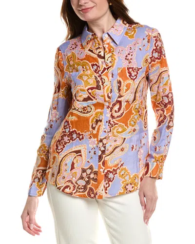 Tyler Boe Addison Linen Shirt In Multi