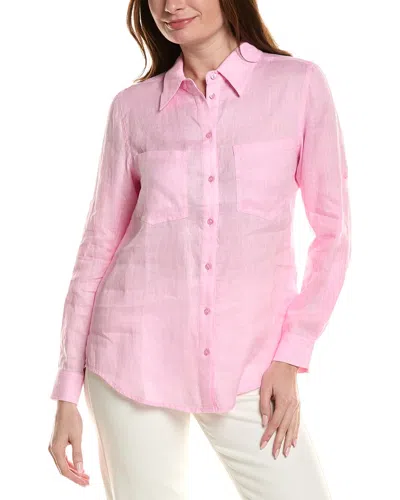 Tyler Boe Addison Linen Shirt In Pink