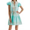 Tyler Boe Aimee Embroidered Tunic In Island Paradise In Multi