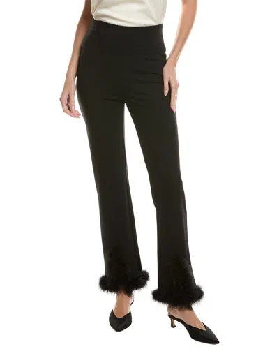 Tyler Boe Ameret Ponte Feather Pant In Black