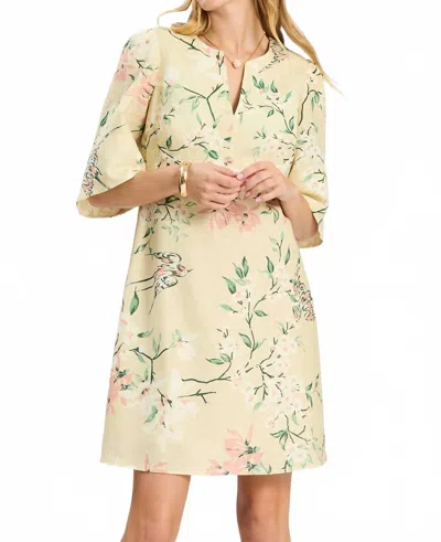 Tyler Boe Anya Starling Floral Mini Dress In Multi In Neutral