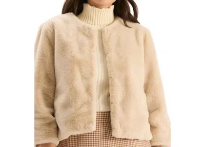 Tyler Boe Aspen Faux Fur Solid Jacket In Blonde In Brown