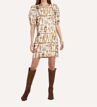Tyler Boe Audrey Dress In Ivory In Multi
