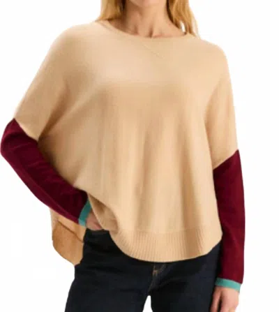 Tyler Boe Bailey Cashmere Capelet Sweater In Multi In Neutral