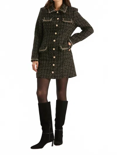 Tyler Boe Beth Boucle Dress In Black