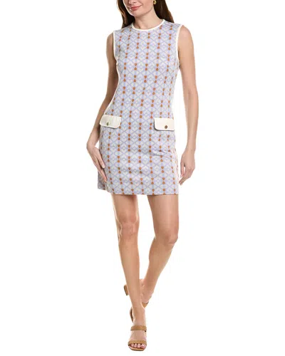 Tyler Boe Blue Mosaic Shift Dress