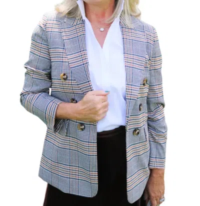 Tyler Boe Buckingham Plaid Jacket In Blair In Multi